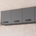 Armário Aéreo Cozinha Light 3 Portas Cinza - Irm Móveis