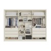 Guarda-Roupa Casal Valencia 6 Portas 6 Gavetas 100% Mdf Off White/Peroba - Mademarques
