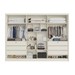 Guarda-Roupa Casal Valencia 6 Portas 6 Gavetas 100% Mdf com Espelho Off White - Mademarques