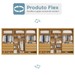 Guarda-Roupa Casal Valencia 6 Portas 6 Gavetas 100% Mdf com Espelho Peroba/Off White - Mademarques
