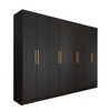 Guarda-Roupa Casal Aurora Radiante 8 Portas 4 Gavetas Nero - Panorama Móveis