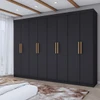 Guarda-Roupa Casal Aurora 8 Portas 4 Gavetas Nero - Panorama Móveis