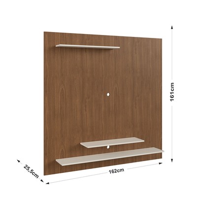 Painel para TV Até 65 Polegadas Chicago 3 Prateleira Freijo/Off - Irm Móveis