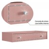 Penteadeira Suspensa Strass 1 Gaveta 19519 Rose - Olivar Móveis
