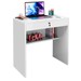 Mesa Escrivaninha Tesla 1 Gaveta Branco - J&a Móveis