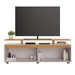 Rack Bancada para TV Até 65 Polegadas évora 4 Portas Off White/Cinamomo - Pnr Móveis
