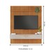 Painel Ripado para TV Até 65 Polegadas Girona 2 Portas 1 Prateleira Cinamomo/Off White - Pnr Móveis