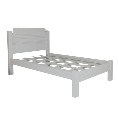 Cama de Solteiro Kids 100% Mdf  Branco - Panorama Móveis