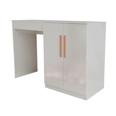 Penteadeira Celeste 2 Portas com Espelho e Porta Jóias Branco - Panorama Móveis