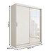 Guarda-Roupa Solteiro Vulcan 2 Portas 4 Gavetas com Espelho 100% Mdf Branco - Panorama Móveis