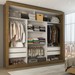 Guarda-Roupa Casal Luiza 3 Portas de Correr 4 Gavetas Espelhado Cinamomo - Panorama Móveis
