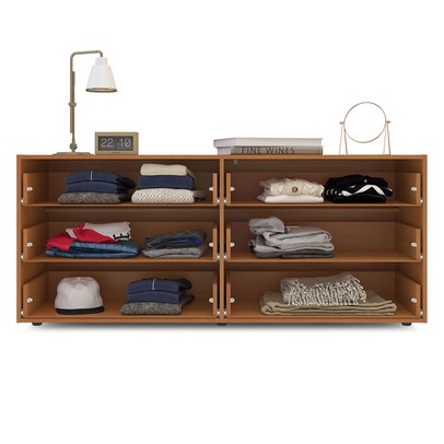 Cômoda Porto 6 Gavetas Freijó/Azul - Politorno