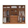 Guarda-Roupa Casal Lisboa 6 Portas 4 Gavetas Freijó/Cinza - Politorno