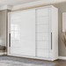 Guarda-Roupa Casal Lisboa 3 Portas 4 Gavetas Branco - Politorno