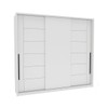 Guarda-Roupa Casal Lisboa 3 Portas 4 Gavetas Branco - Politorno