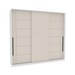 Guarda-Roupa Casal Lisboa 3 Portas 4 Gavetas Branco/Creme - Politorno