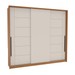 Guarda-Roupa Casal Lisboa 3 Portas 4 Gavetas Freijó/Creme - Politorno