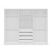 Guarda-Roupa Casal Valência 6 Portas 4 Gavetas Branco - Politorno