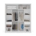 Guarda-Roupa Casal Valência 2 Portas 2 Gavetas Branco - Politorno