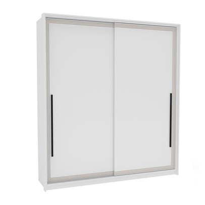 Guarda-Roupa Casal Valência 2 Portas 2 Gavetas Branco - Politorno