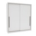 Guarda-Roupa Casal Valência 2 Portas 2 Gavetas Branco - Politorno