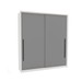 Guarda-Roupa Casal Valência 2 Portas 2 Gavetas Branco/Cinza - Politorno
