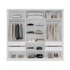 Guarda-Roupa Casal Valência 3 Portas 4 Gavetas Branco - Politorno