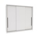Guarda-Roupa Casal Valência 3 Portas 4 Gavetas Branco - Politorno
