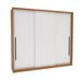 Guarda-Roupa Casal Valência 3 Portas 4 Gavetas Freijó/Branco - Politorno