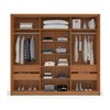 Guarda-Roupa Casal Valência 3 Portas 4 Gavetas Freijó/Creme - Politorno