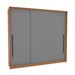 Guarda-Roupa Casal Valência 3 Portas 4 Gavetas Freijó/Cinza - Politorno