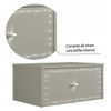 Mesa de Cabeceira Suspensa Strass 2 Gavetas Off White - Olivar Móveis