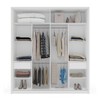 Guarda-Roupa Casal Valência 2 Portas 2 Gavetas com Espelho Branco/Cinza - Politorno