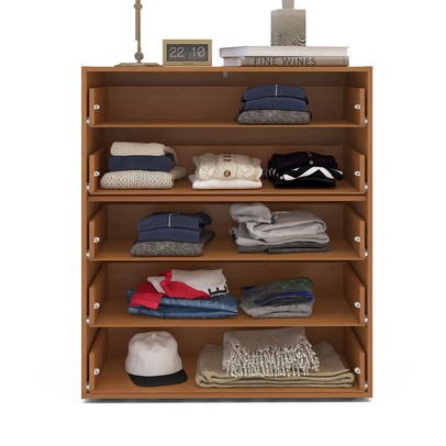 Cômoda Valência 5 Gavetas Freijó/Branco - Politorno