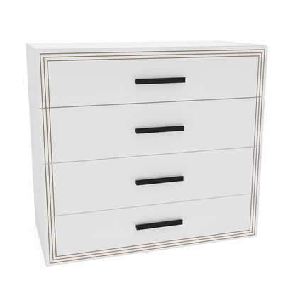 Cômoda Valência 4 Gavetas Branco - Politorno