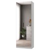 Sapateira Sublime 2 Portas com Espelho 100% Mdf Linho - Mambel