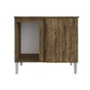Balcão de Cozinha Athena 1 Porta Itauba/Off White - Irm Móveis