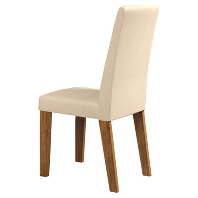 Cadeiras Kit 2 Cadeiras Venus Gold Imbuia Veludo Bege - Pnr Móveis