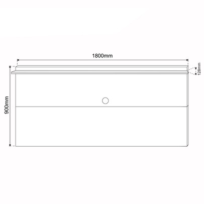 Painel para TV Até 50 Polegadas Jhon Seda/Off White - Pnr Móveis