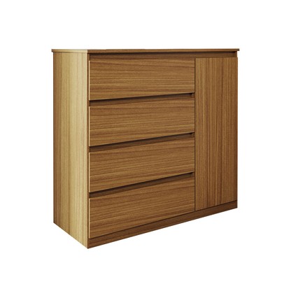 Cômoda Luna 1 Porta 4 Gavetas Marrocos/Off White - Panorama Móveis