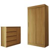 Guarda-Roupa Solteiro Lupin 2 Portas 2 Gavetas e Cômoda 4 Gavetas Marrocos - Panorama Móveis