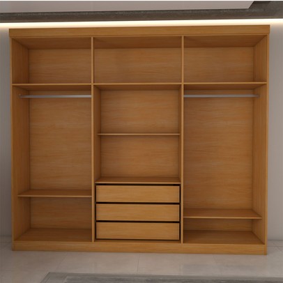 Guarda-Roupa Casal Astoria 7 Portas 8 Gavetas Cinamomo/Off White - Panorama Móveis