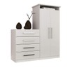 Cômoda Geórgia 2 Portas 4 Gavetas Branco - Pnr Móveis