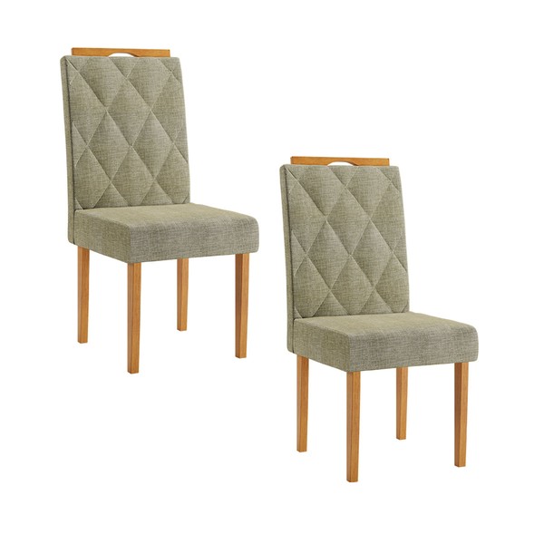 Cadeiras Kit 2 Cadeiras Cristal Cinamomo - Pnr Móveis