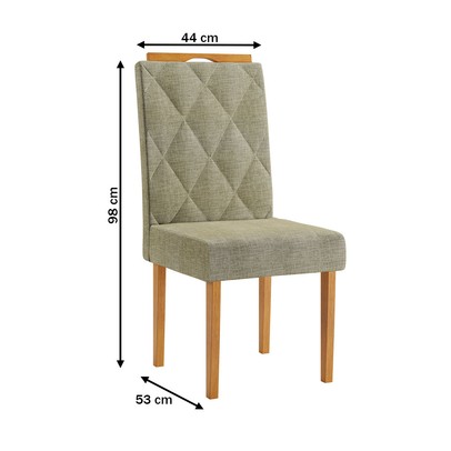 Cadeiras Kit 2 Cadeiras Cristal Cinamomo - Pnr Móveis