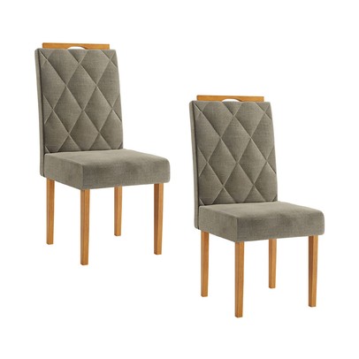 Cadeiras Kit 2 Cadeiras Pérola Cinamomo - Pnr Móveis