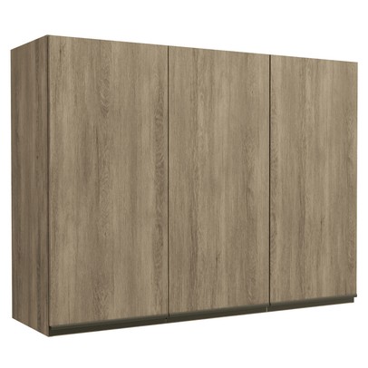 Armário Aéreo Cozinha 120 Cm Mônica 3 Portas Nogal - Kappesberg