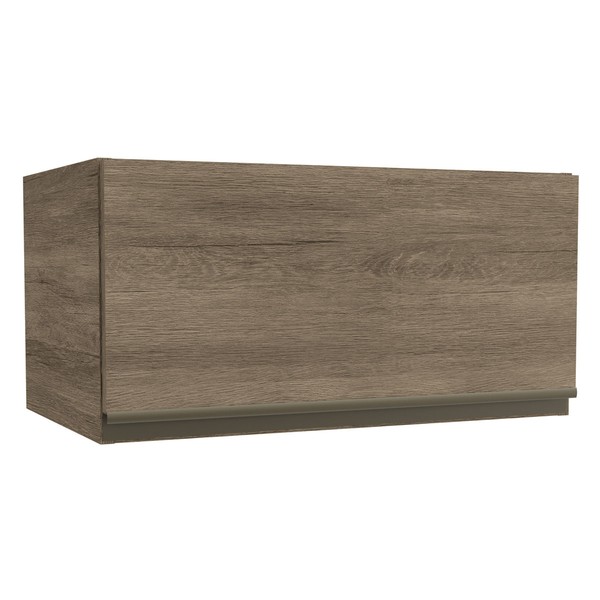 Armário Aéreo Cozinha 60 Cm Mônica 1 Porta Basculante Nogal - Kappesberg