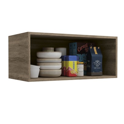 Armário Aéreo Cozinha 70 Cm Mônica 1 Porta Nogal - Kappesberg