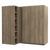 Armário Aéreo Cozinha 98 Cm Mônica 1 Porta Nogal - Kappesberg